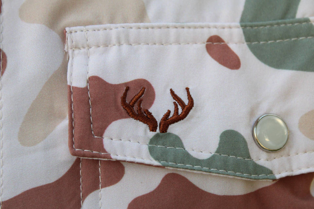 Short Sleeve Camo Pearl Snap