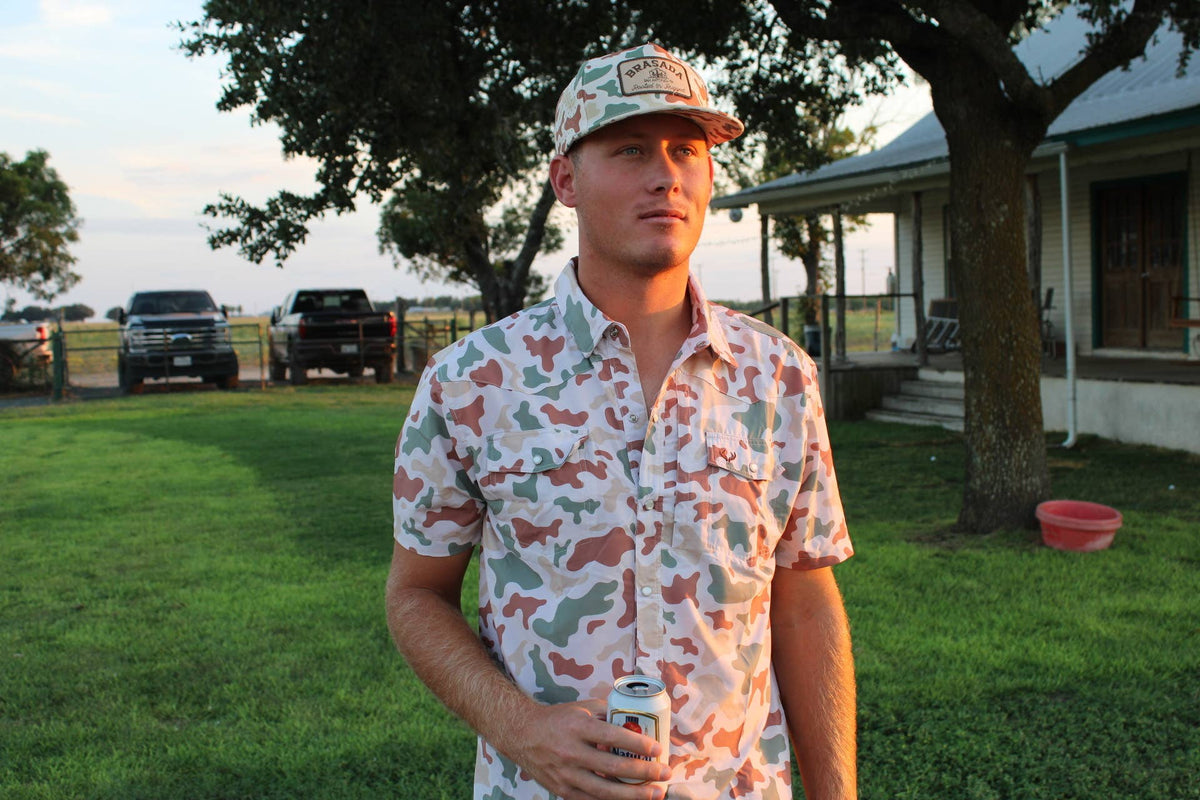 Short Sleeve Camo Pearl Snap