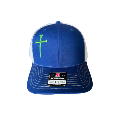 3 Nail Cross, Rugged Cross Embroidered Hat, Structured Fit